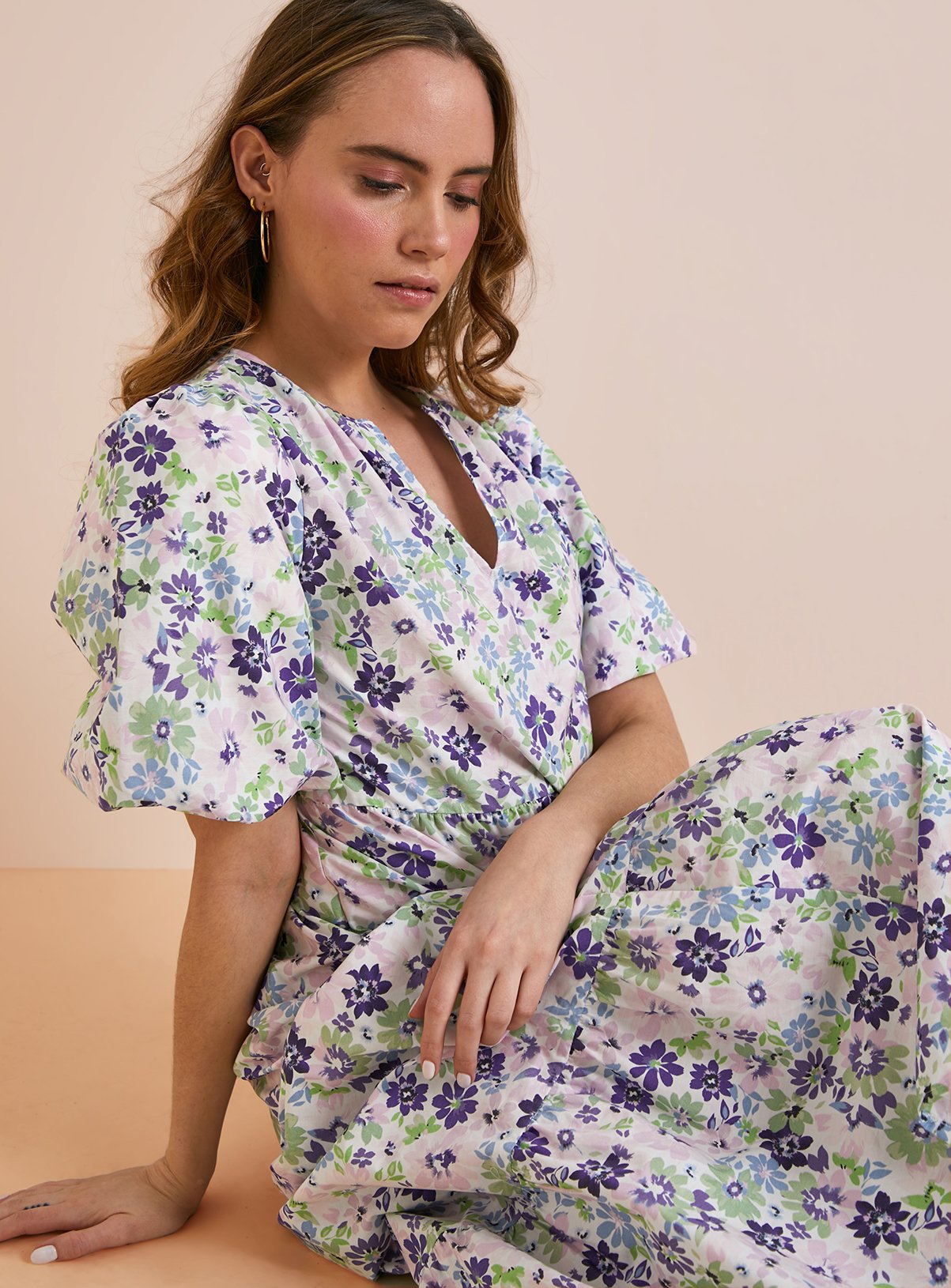 Everbelle Floral Bloom Poplin Maxi Dress 12 - Image 2 thumbnail